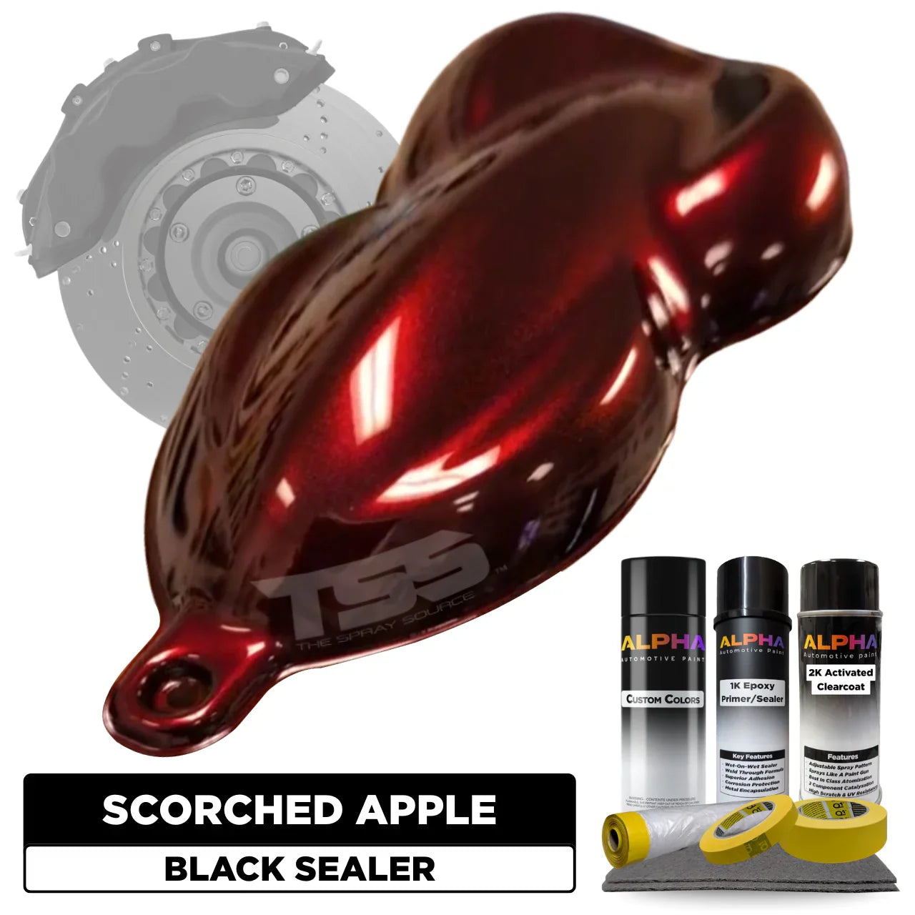 Scorched Apple Brake Caliper Paint Kit