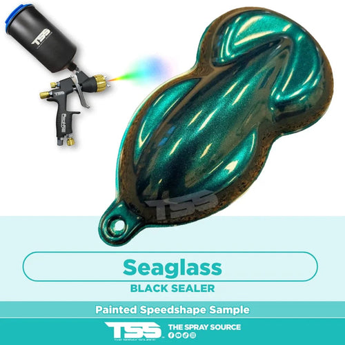 Seaglass Painted Sample (Black Ground Coat)