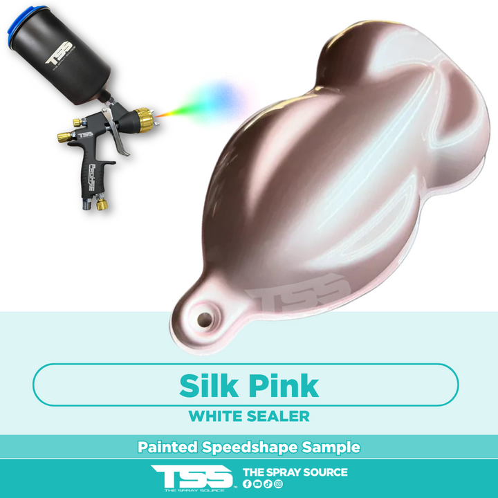 Silk Pink Pre-Sprayed Speedshape Paint Sample (White Ground Coat)