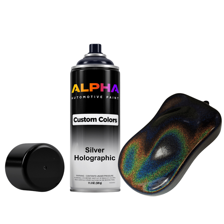 Silver Holographic Pearl Spray Can Midcoat