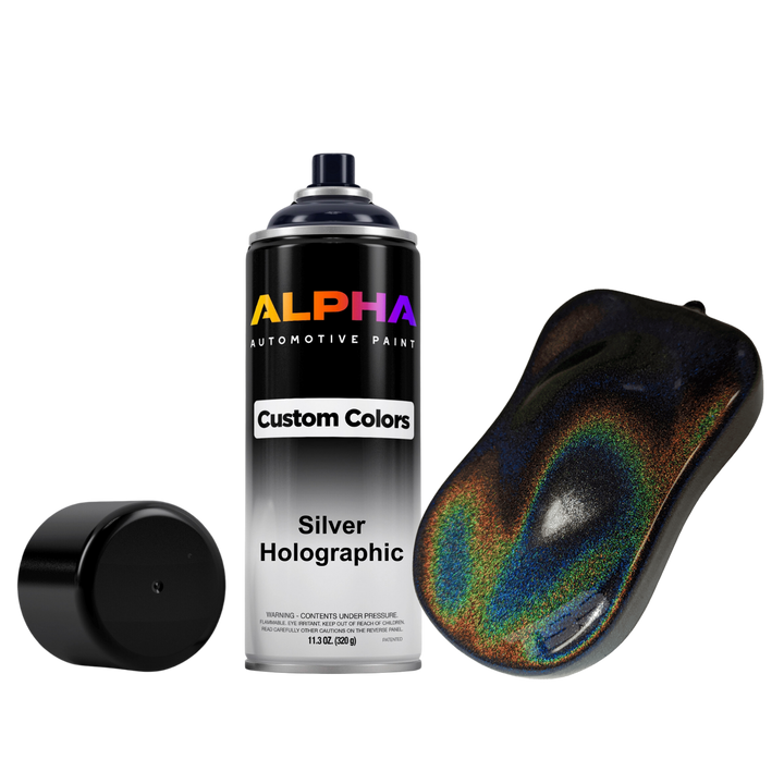 Silver Holographic Pearl Spray Can Midcoat