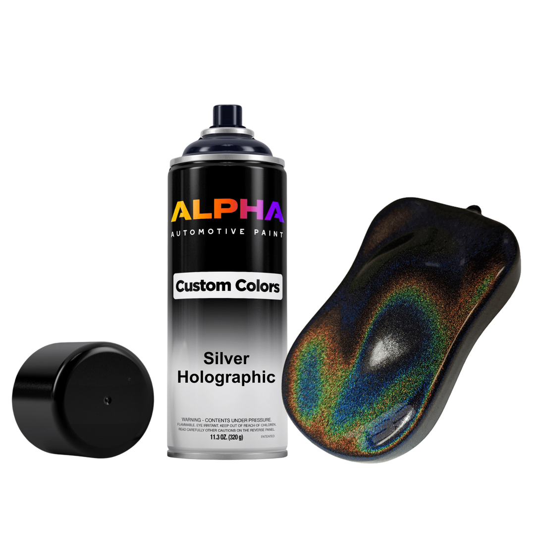 Silver Holographic Bike Paint Kit