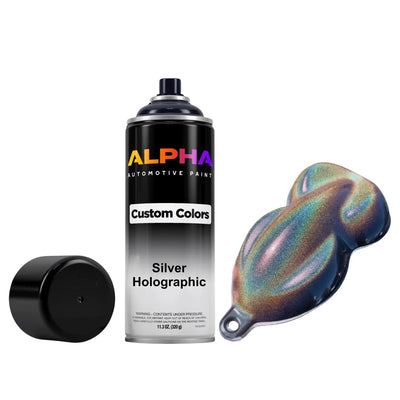 Silver Holographic Pearl Spray Can Midcoat