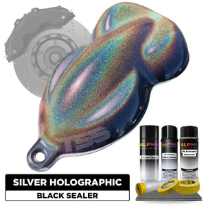 Silver Holographic Brake Caliper Paint Kit