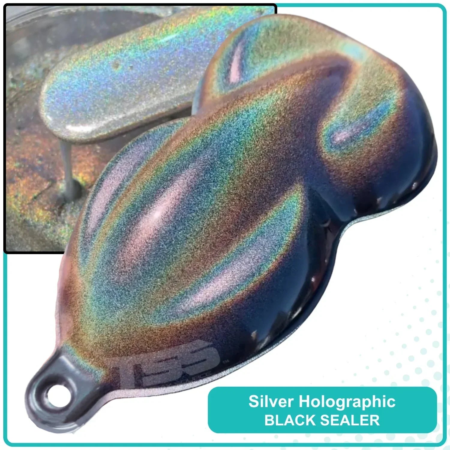 Silver Holographic Basecoat Midcoat