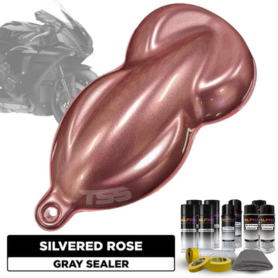 Silvered Rose Motorcycle Paint Kit