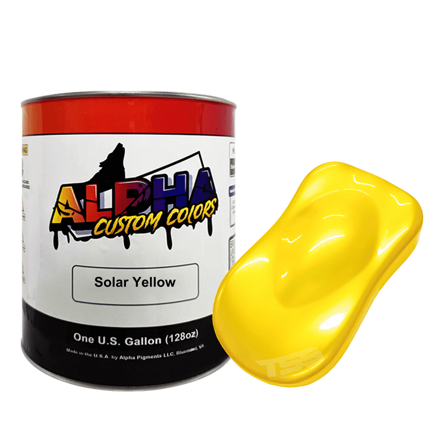 Solar Yellow Paint Basecoat Midcoat - The Spray Source - Alpha Pigments