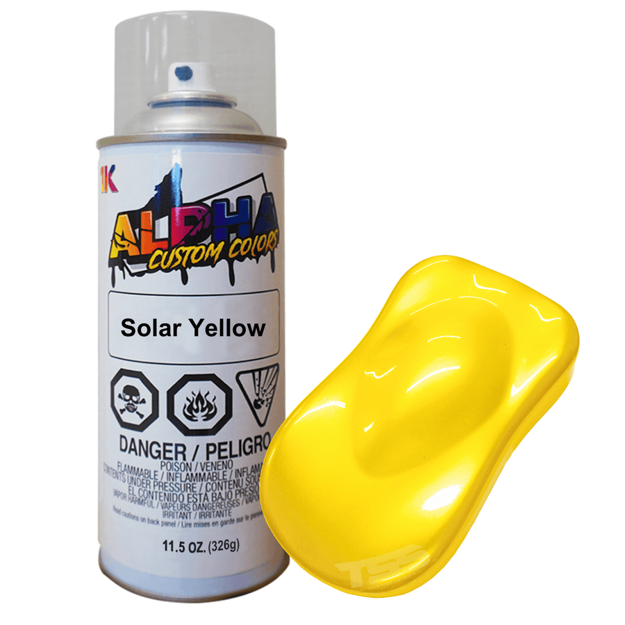 Solar Yellow Spray Can Midcoat - The Spray Source - Alpha Pigments