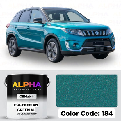 Suzuki Polynesian Green Metallic 184 / 1PV | OEMatch Basecoat