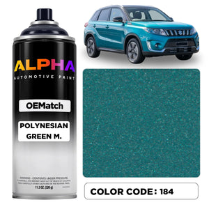 Suzuki Polynesian Green Metallic 184 / 1PV | OEMatch Spray Can