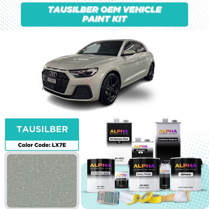 VW TAUSILBER M. LX7E | OEMatch Vehicle Paint Kit