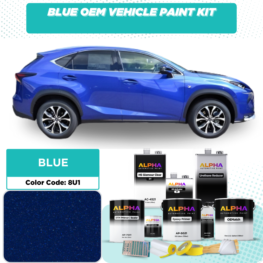 TOYOTA BLUE M. 8U1 | OEMatch Vehicle Paint Kit