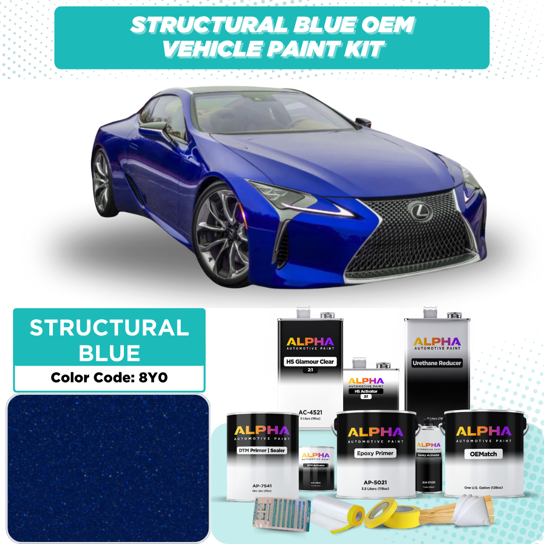 TOYOTA STRUCTURAL BLUE P. 8Y0 | OEMatch Vehicle Paint Kit