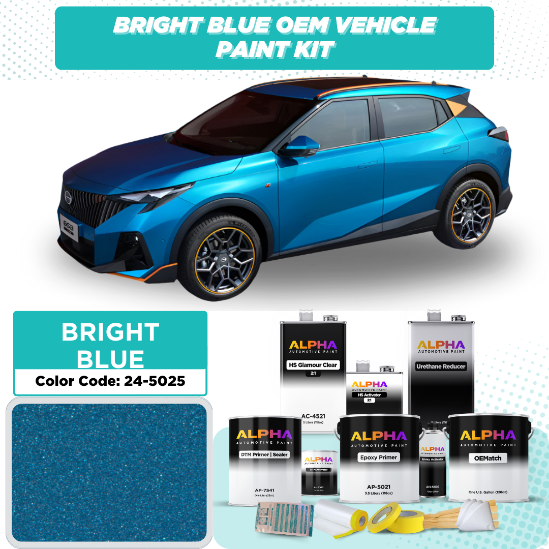 GEN. MOTORS USA BRIGHT BLUE M. 24-5025 | OEMatch Vehicle Paint Kit