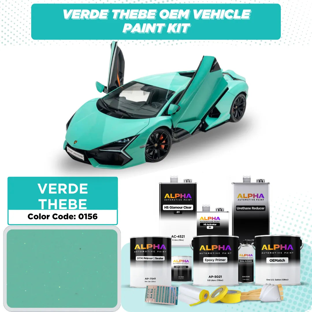 LAMBORGHINI VERDE THEBE P. 0156 | OEMatch Vehicle Paint Kit