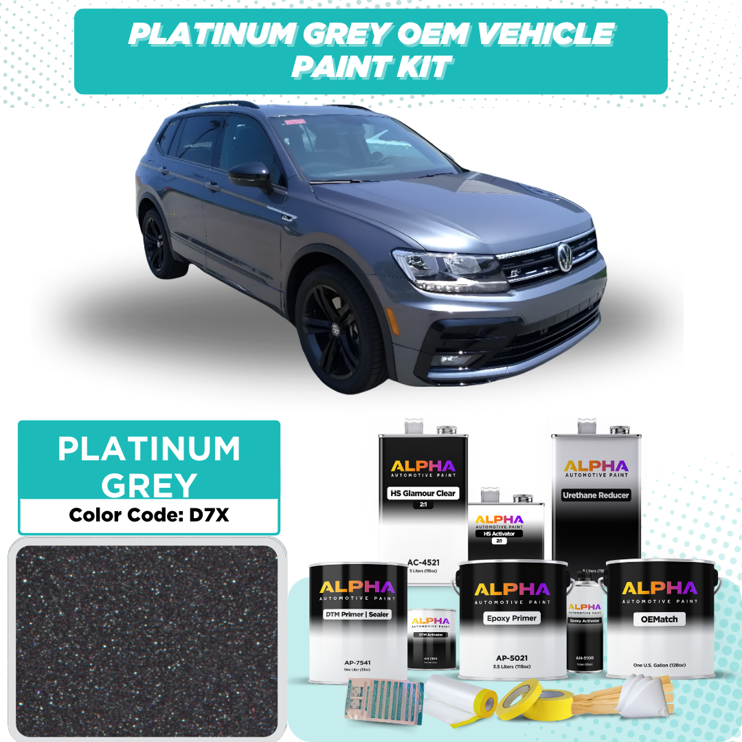 VW PLATINUM GREY M. D7X | OEMatch Vehicle Paint Kit