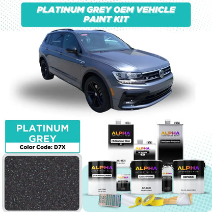 VOLKSWAGEN / AUDI PLATINUM GREY M. D7X | OEMatch Vehicle Paint Kit
