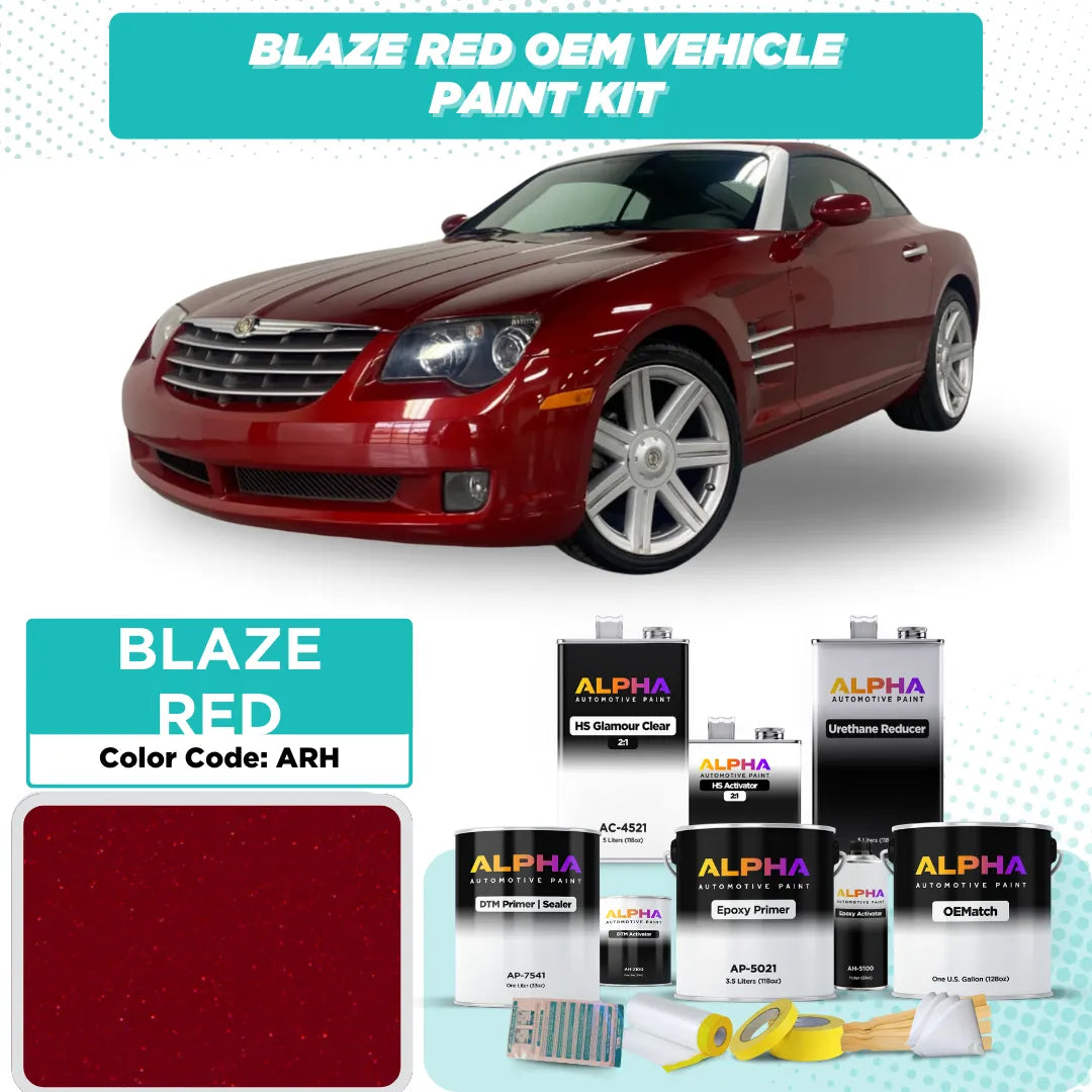 CHRYSLER USA BLAZE RED CRYS. P.M.  ARH | OEMatch Vehicle Paint Kit