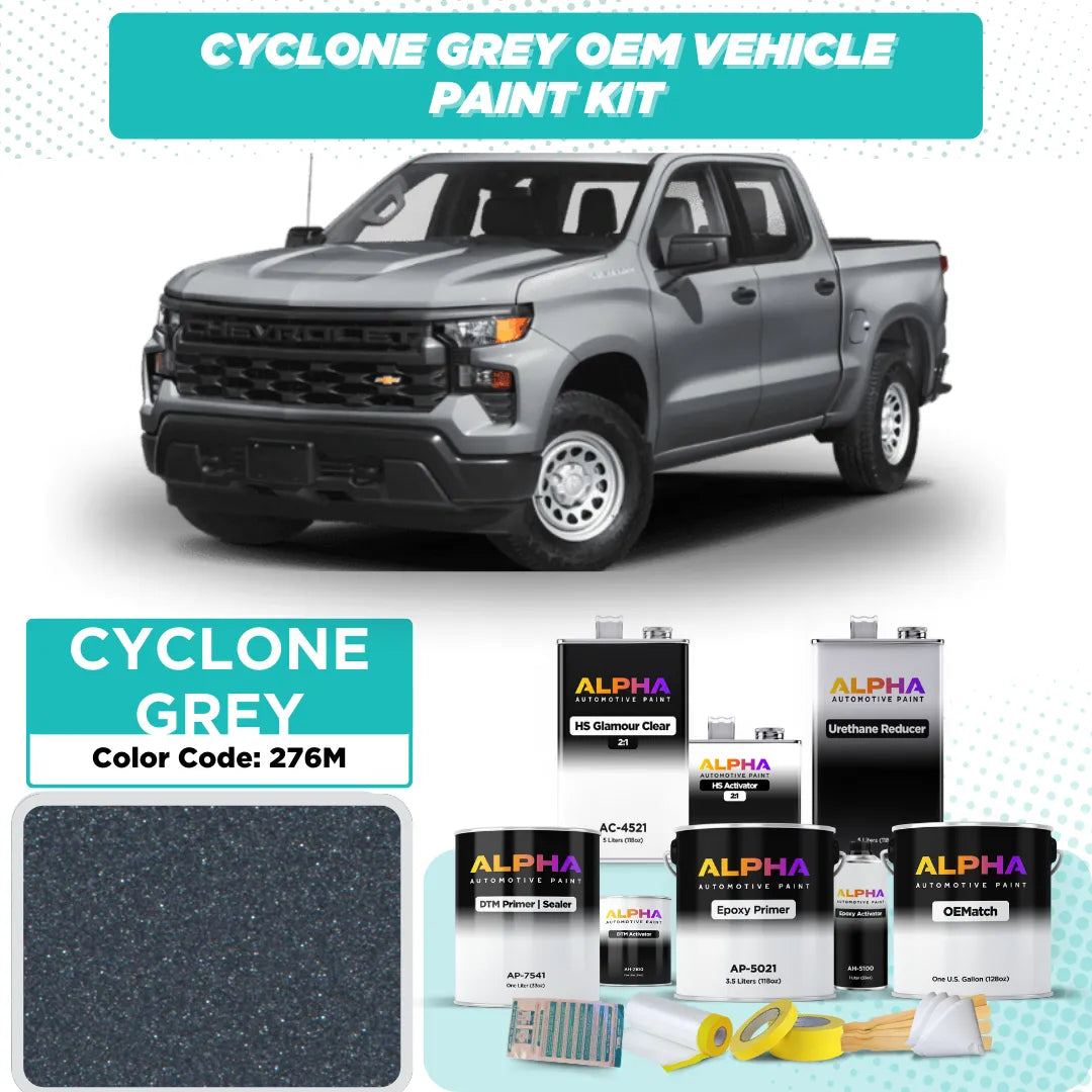 GEN. MOTORS USA CYCLONE GREY M. 12-276M / 276M | OEMatch Vehicle Paint Kit