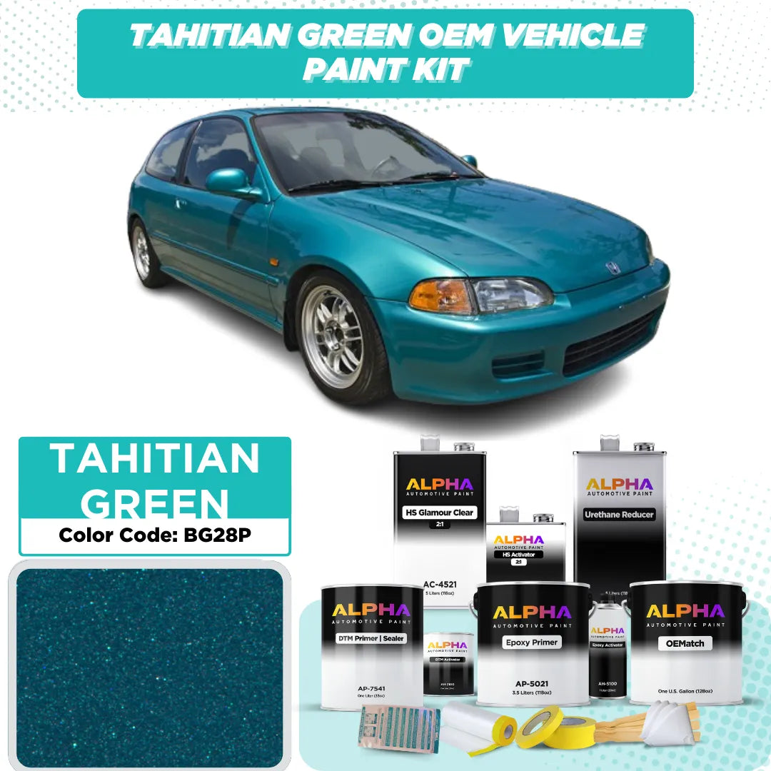 HONDA TAHITIAN GREEN P. BG28P | OEMatch Vehicle Paint Kit