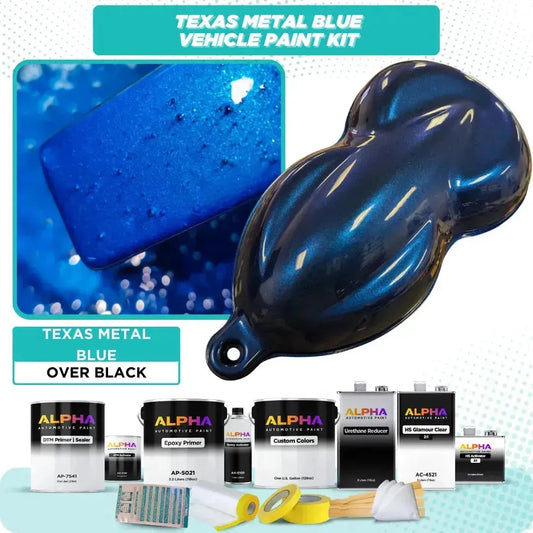 Texas Metal Blue Vehicle Paint Kit