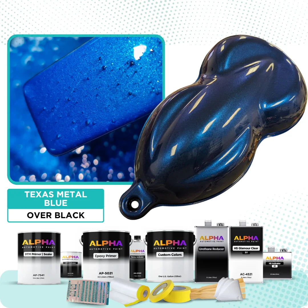 Texas Metal Blue Vehicle Paint Kit
