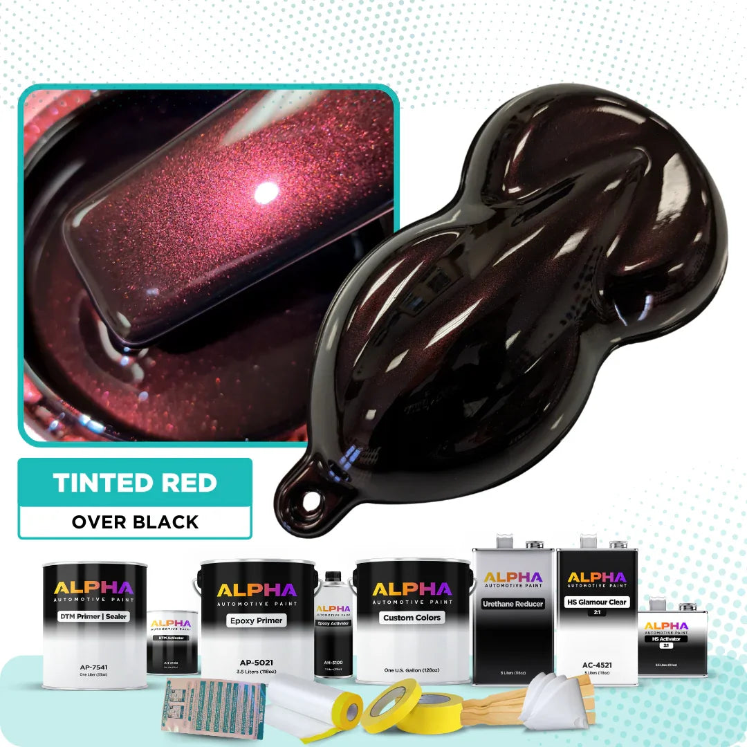 Tinted Red Vehicle Paint Kit