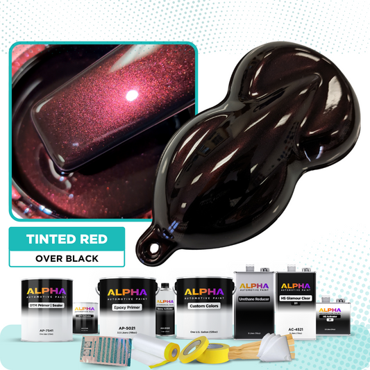 Tinted Red Vehicle Paint Kit