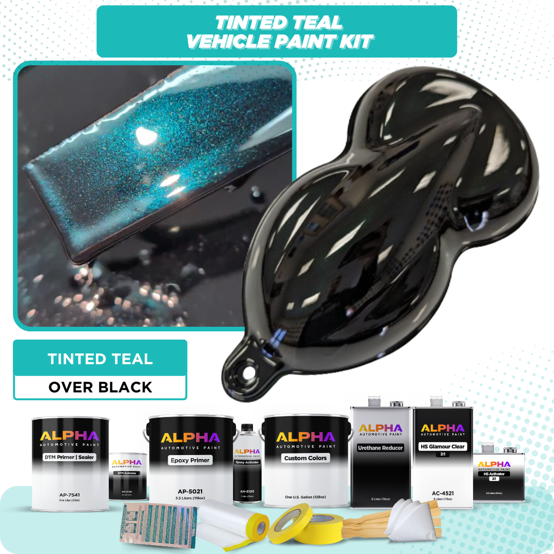 Tinted Teal Vehicle Paint Kit