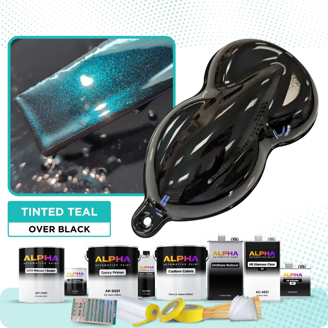 Tinted Teal Vehicle Paint Kit