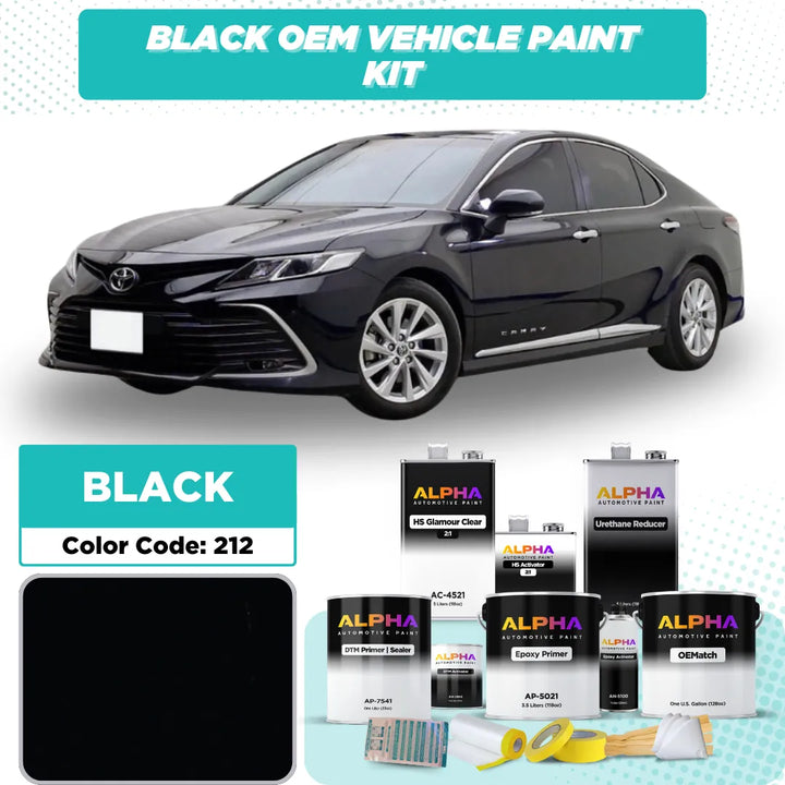 Toyota Black 212 | OEMatch Vehicle Paint Kit