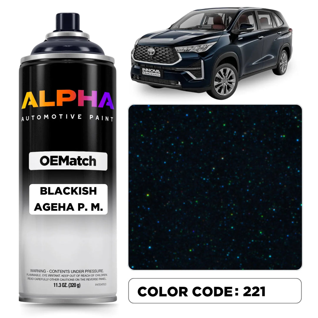 Toyota Blackish Ageha P. M. 221 | OEMatch Spray Can