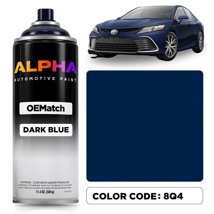 Toyota Dark Blue 8Q4 | OEMatch Spray Can