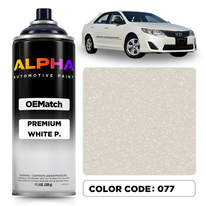 TOYOTA PREMIUM WHITE P. 077 | OEMatch Spray Can