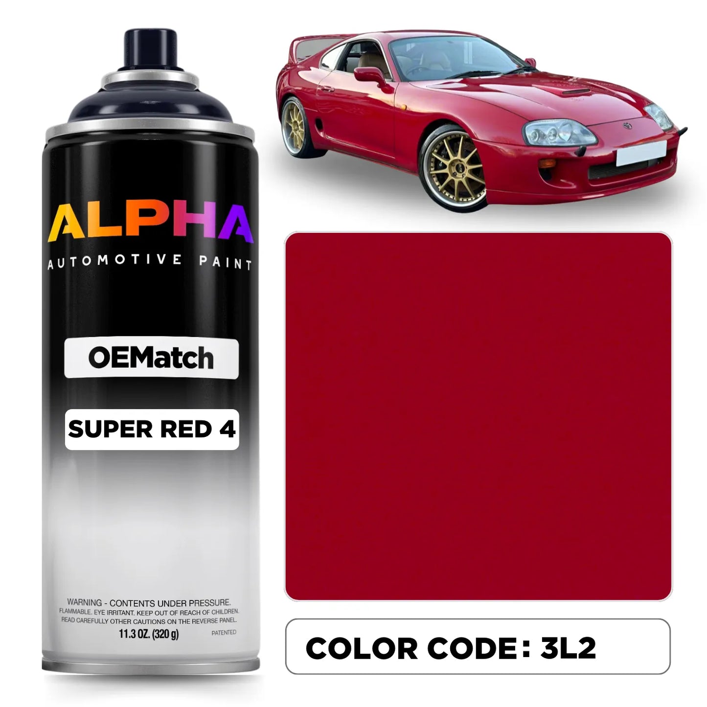 Toyota Super Red 4 3L2 | OEMatch Spray Can