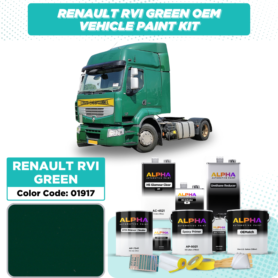 Renault Trucks RVI Green 01917 / 6005 | OEMatch Vehicle Paint Kit