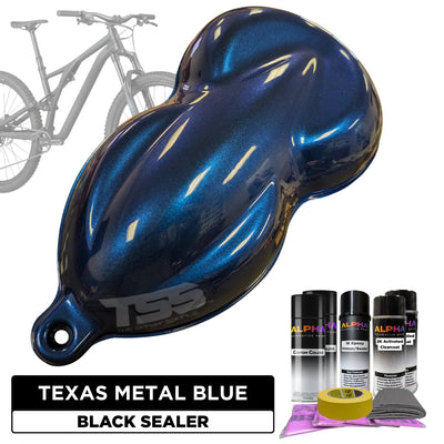 Texas Metal Blue Bike Paint Kit