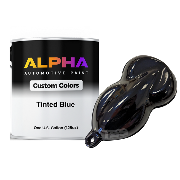 Tinted Blue Paint Basecoat