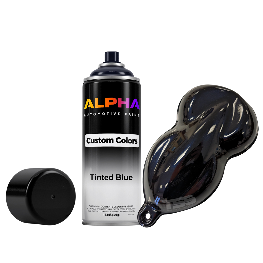 Tinted Blue Spray Can