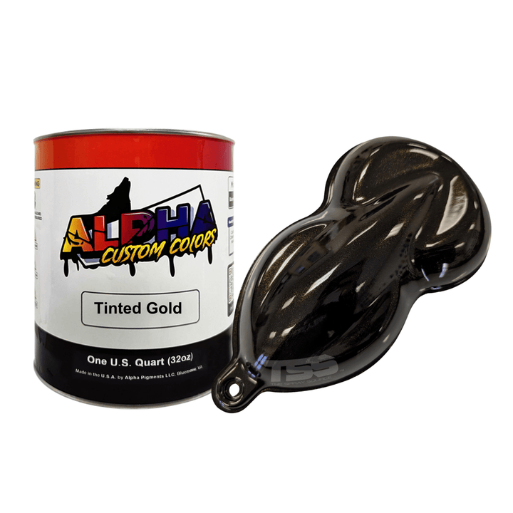 Tinted Gold Paint Basecoat - The Spray Source - Alpha Pigments