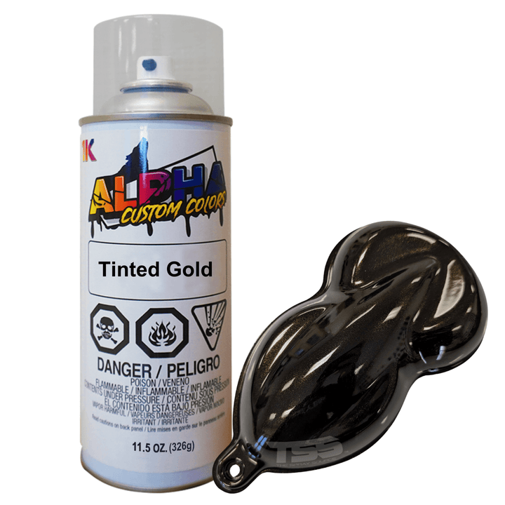 Tinted Gold Spray Can Midcoat - The Spray Source - Alpha Pigments