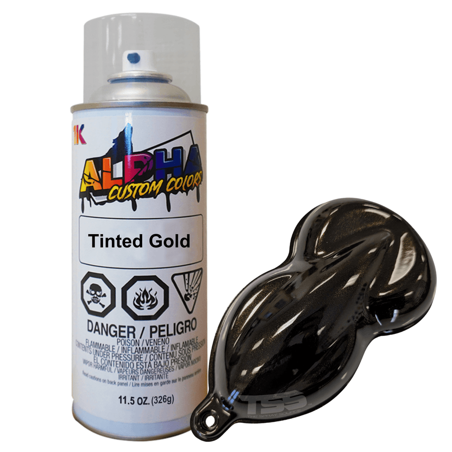 Tinted Gold Spray Can Midcoat - The Spray Source - Alpha Pigments