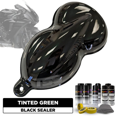 Tinted Green Motorcycle Paint Kit
