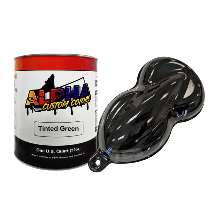 Tinted Green Paint Basecoat - The Spray Source - Alpha Pigments