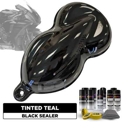 Tinted Teal Motorcycle Paint Kit