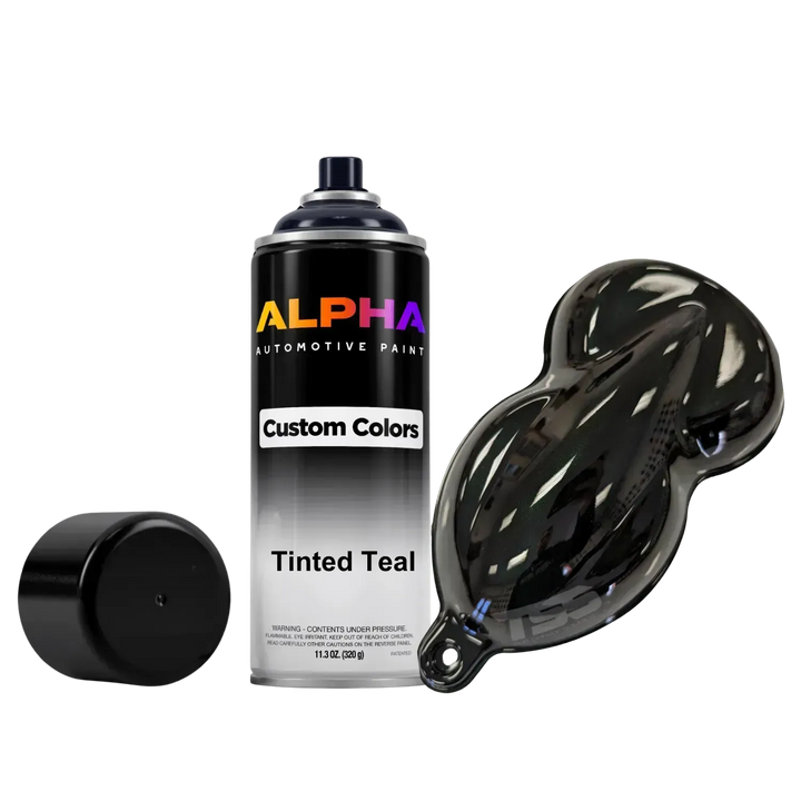 Tinted Teal Spray Can