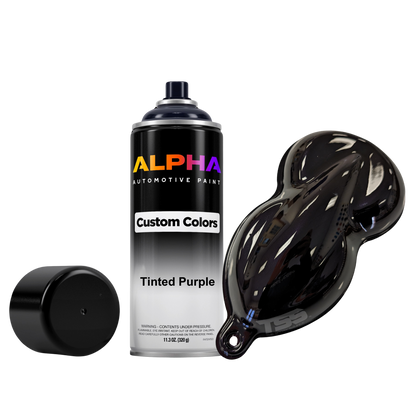 Tinted Purple Spray Can
