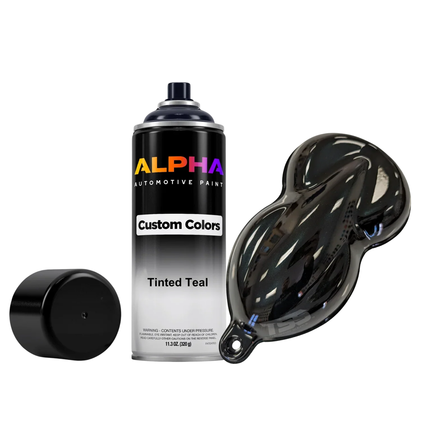 Tinted Teal Spray Can