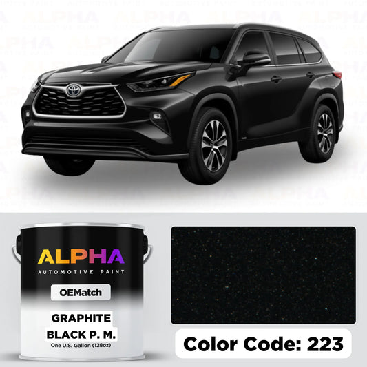 Toyota Graphite Black Pearl Metallic 223 | OEMatch Basecoat