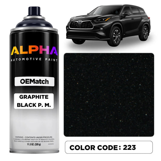 Toyota Graphite Black Pearl Metallic 223 | OEMatch Spray Can
